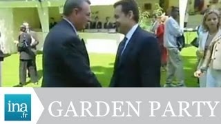 Garden party Jacques Chirac à Sarkozy quotle patron cest moi quot  Archive vidéo INA [upl. by Enilarak]