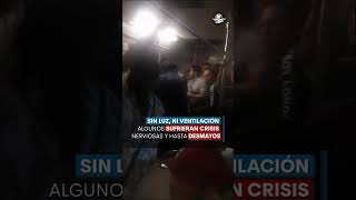 Atorados en el Metro Falla deja a pasajeros entre dos estaciones [upl. by Christy315]