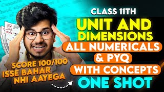 UNITS AND MEASUREMENT NUMERICALS CLASS 11 PHYSICS  UNIT AND DIMENSIONS QUESTIONS  PYQ PHYSICS 11 [upl. by Aeniah322]