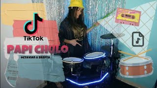 PAPI CHULO TIKTOK  DRUM COVER BY MIA MARCELLINA [upl. by Arakahs]