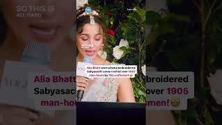 Alia Bhatt At The Met Gala 2024 sabyasachi metgala [upl. by Mehetabel]