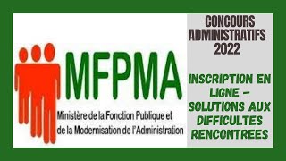 Concours Administratifs Fonction Publique 2022  Inscription En Ligne  Prise De RendezVous [upl. by Svensen169]