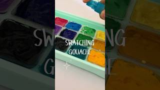 Swatching gouache himi himigouache painting paint artist [upl. by Vookles]