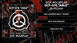 SCP Roleplay  October 2024 Update  quotAblequot [upl. by Scotney36]