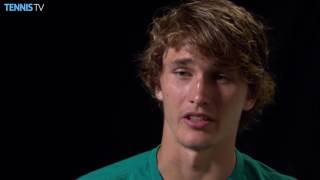 Before Washington Zverev Talks About Federer Win 2016 [upl. by Norris85]