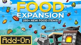 FOOD EXPANSION  Minecraft Marketplace Addon  Showcase [upl. by Sirromad]