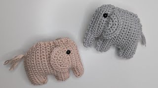 Elefant häkeln schnell und einfach easy Tutorial pattern Mobile [upl. by Hurff]