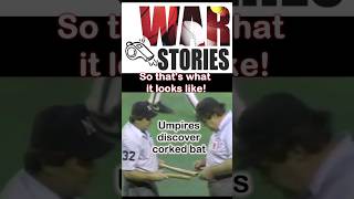 Umpires discover corked batshortsbaseball [upl. by Hanad]