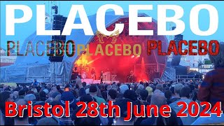 Placebo Live including Nancy Boy Bristol 28th June 2024 Bristol Sounds placebo [upl. by Richmond]