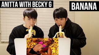 COREANOS REAGINDO A ANITTA With Becky G  Banana Official Music Video REACT REACCIÓN [upl. by Ahsineg]