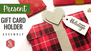 Christmas Present Gift Card Holder  Assembly Tutorial 🎁 [upl. by Suhail872]