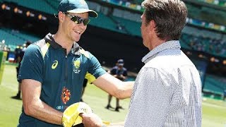 Behrendorff receives ODI cap No227 [upl. by Anneirb]