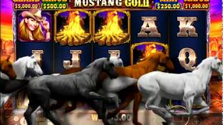 8 free spins bonus on Mustang Gold slot wins today by Pragmatic Play [upl. by Klos]