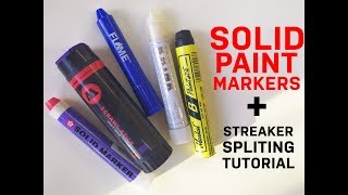 Streaker Markers Review Solid Paint Markers  Streaker Splitting Tutorial [upl. by Curren430]