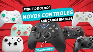 NOVOS GAMEPADS DE 2024 VADER 4 PRO G6 PRO 8BITDO ULTIMATE 3 GAMESIR e NOVA TECNOLOGIA ANTI DRIFT [upl. by Flyn990]