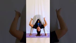 Wide legged forward bending yoga pose yogaurmi shortvideo yogapose shorts ytshorts yt [upl. by Dollar]