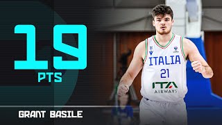 Grant Basile 19 PTS  Top Performer  ISL vs ITA  FIBA EuroBasket 2025 Qualifiers [upl. by Yltneb]