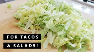 How to Shred Lettuce  For Beginners amp NonChefs [upl. by Clary]