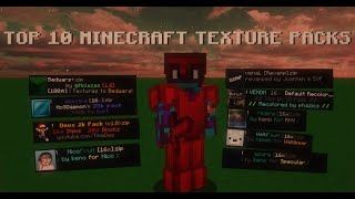 Top 10 PvP Texture Packs For Minecraft 189 18 Edition [upl. by Lorianne]