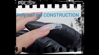 CONSTRUCTIE RAPIDA cu tips si POLYGEL 💋 [upl. by Nodroj]