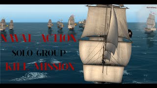 NAVAL ACTION Solo group kill mission so close [upl. by Ahcatan259]