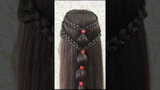 Open Hairstyle For Long Hairhairstylenewtrendinggoviralshortsvideobraids [upl. by Atirahs137]