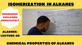 Isomerization in alkanes Mechanism explained II Branched isomers from straight chain alkanes II [upl. by Eteragram]