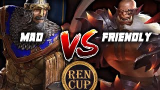 WARCRAFT 3 REFORGED MadMilitia Humanos vs Friendly Orcs  Renaissance Cup 11 [upl. by Ardnaxela]