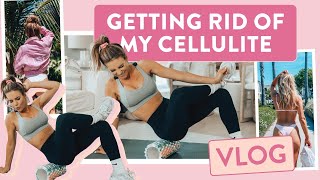 How I Get Rid of CELLULITE  Sore Muscles  My Foam Rolling amp Stretch Routine [upl. by Odin902]