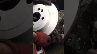 Putting a new brake disk  automobile autofix automotive mechanic diy fix carmodification [upl. by Libnah]