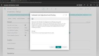 Business Central short video Quickly schedule jobs to adjust and reconcile inventory cost [upl. by Edee513]