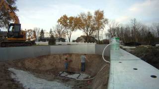 Inground Swimming Pool Sump System Install and Prevent Floating Liner Penguin Pools [upl. by Einafats]