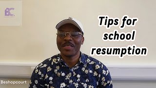 Tips for School Resumption School resumption viralvideo [upl. by Vitia]