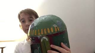 how I made a boba fett helmet out of cardboard [upl. by Metcalf513]