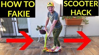 HOW TO FAKIE ON A SCOOTER [upl. by Stroup]