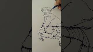 Naruto pen art  My best and hardest pen art ever ballpointpendrawings [upl. by Mac]