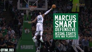 Marcus Smart Defensive Highlights 2018 NBA Playoffs [upl. by Llehcsreh]