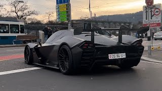 Carspotting in Zurich going CRAZY 02032024 812ca KTM Xbow GTXR 600LT Segestria Borealis [upl. by Yromem]