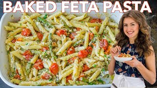 I Made BAKED FETA PASTA  Viral TikTok Recipe [upl. by Yemac]