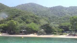 Viaje en lancha a Playa Cristal en el Parque Tayrona [upl. by Retsek241]