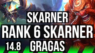 SKARNER vs GRAGAS JGL  Rank 6 Skarner 714  JP Grandmaster  148 [upl. by Hyman119]