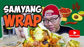 Samyang Wrap  Mukbang  Botol Samyang [upl. by Cartwright]