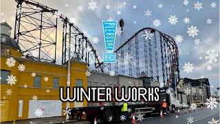 Blackpool Pleasure Beach Winter Works 2023 Ep5 [upl. by Eglanteen285]