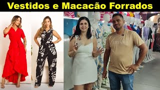 VESTIDOS E MACACÃO FORRADOS E LINDAS BLUSAS NO CREPE DIRETO DE FÁBRICA [upl. by Connor196]