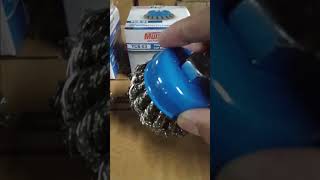 TWIST KNOT CUP BRUSH  MURAH MERIAH cup brush [upl. by Lockhart]