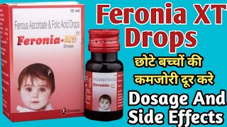 Feronia XT Drops Uses  Ferrous Ascorbate Folic Acid  छोटे बच्चों के ताकत की दवा  Dosage [upl. by Ahsito]