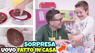 REGALO un UOVO DI PASQUA FATTO IN CASA SORPRESA a Nicolò [upl. by Odraleba]