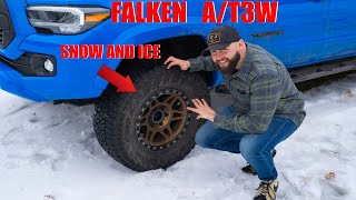 Falken WILDPEAK AT3W Performance On My Tacoma ICESNOW [upl. by Bate]