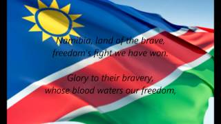 Namibian National Anthem  quotNamibia Land Of The Bravequot EN [upl. by Anoyi431]