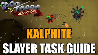 Old School RuneScape  Kalphite Slayer Task Guide [upl. by Pieter]